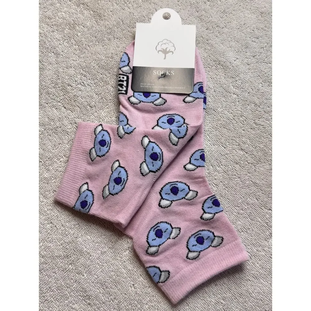 BTS KOYA RM ankle socks pink one size shoe size 5-10